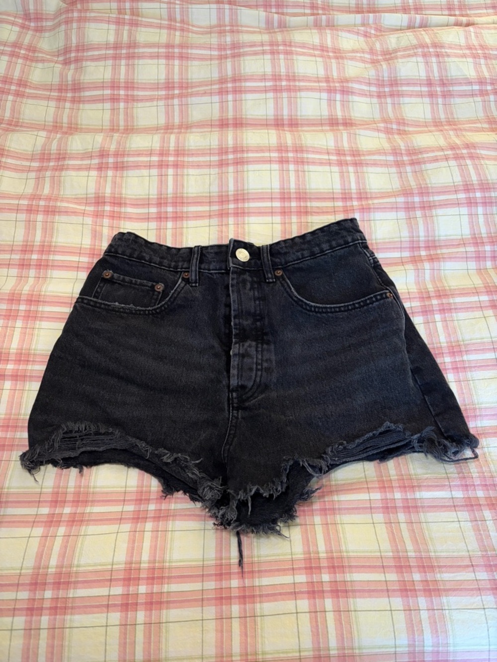Zara Black Denim Shorts